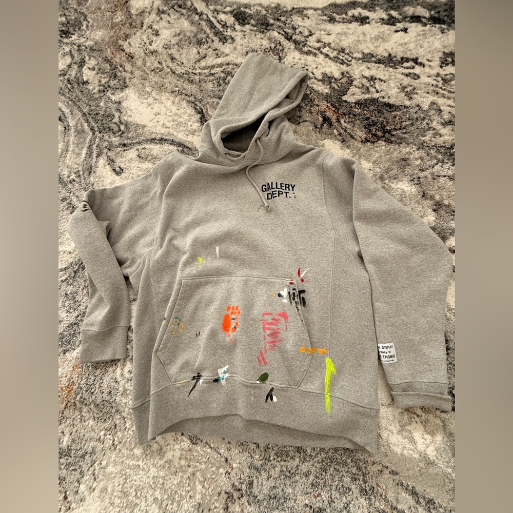 Gallery Dept Gray Hoodie with Cream Lining